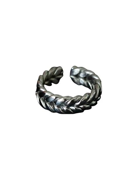 The Silver Braided Ring